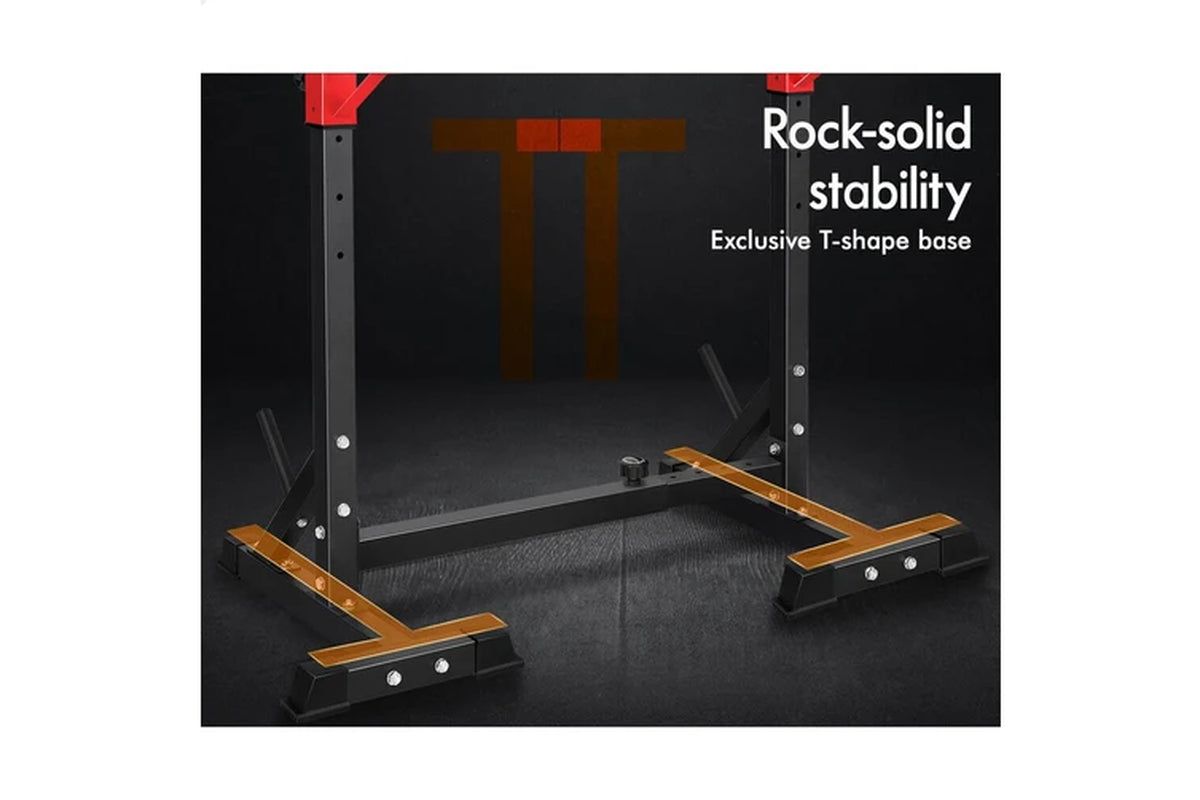 Adjustable Squat Rack Barbell Stand Weight Bench
