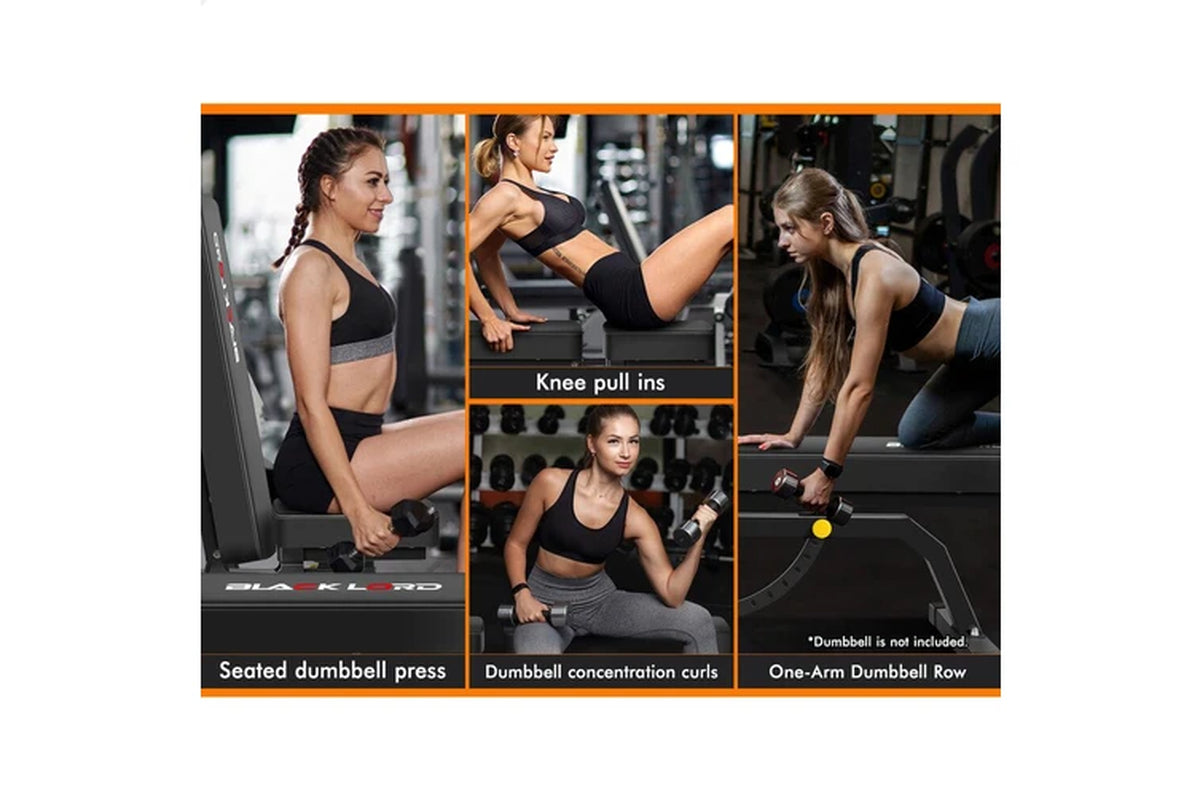 Weight Bench Commercial Flat Incline Press Fitness Home Gym