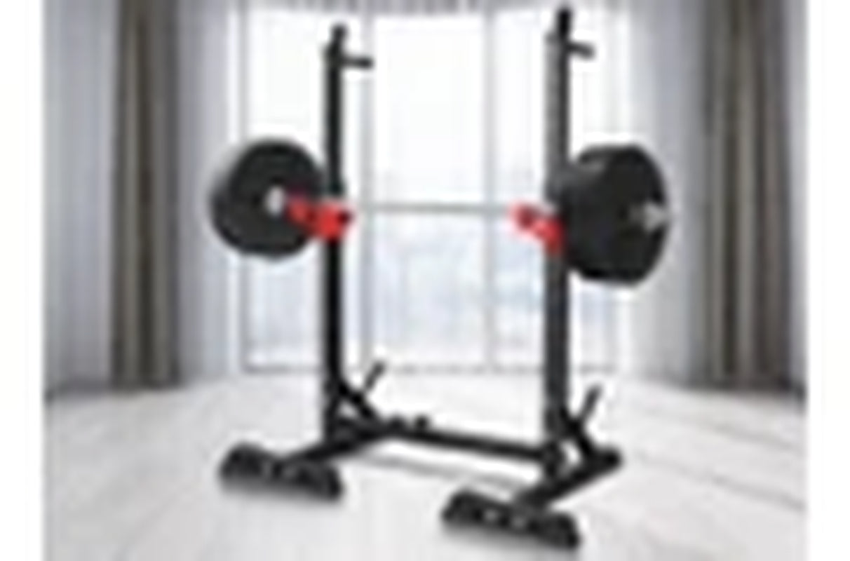 Adjustable Squat Rack Barbell Stand Weight Bench