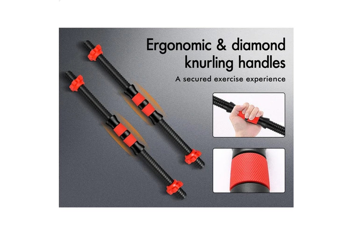 40Kg 6In1 Adjustable Dumbbell & Barbell & Kettlebell Set