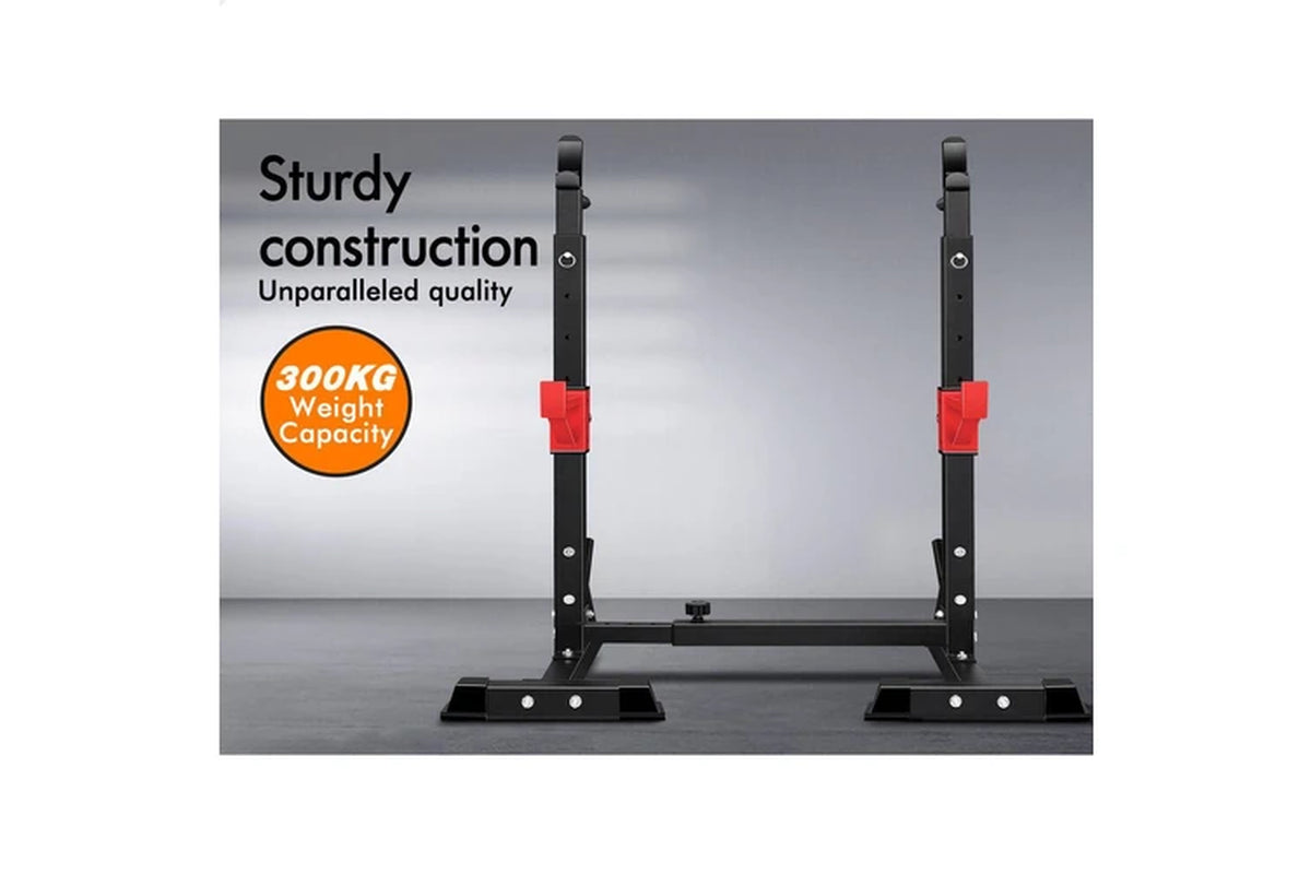 Adjustable Squat Rack Barbell Stand Weight Bench